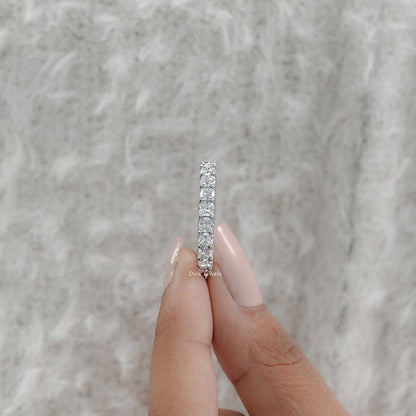 Cushion Cut Lab Diamond Full Eternity Band