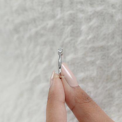 Cushion Cut Five Stone Lab Diamond Ring