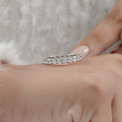 Cushion Cut Lab Diamond Full Eternity Band