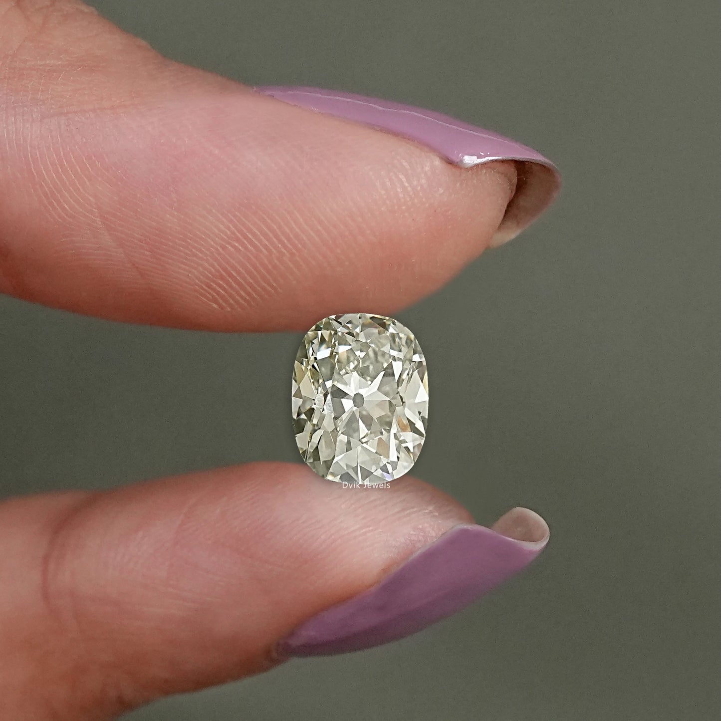 Old Mine Cushion Cut Lab Grown Diamond