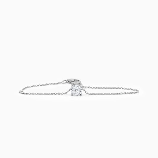 Cushion Cut Lab Diamond Solitaire Bracelet Bracelet