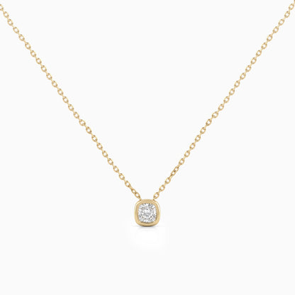 Cushion Lab Diamond Bezel Set Pendant Pendant
