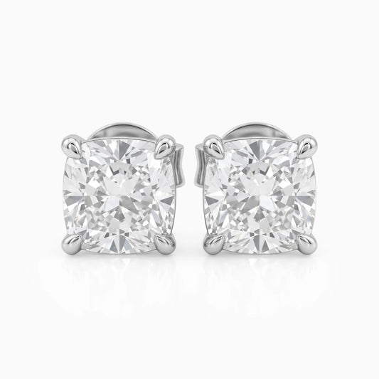 Cushion Lab Grown Diamond Stud Earring