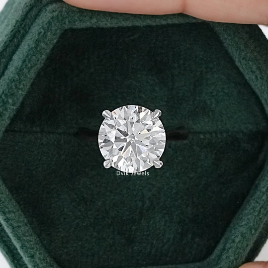 7 CT Round Cut Lab Diamond Solitaire Ring