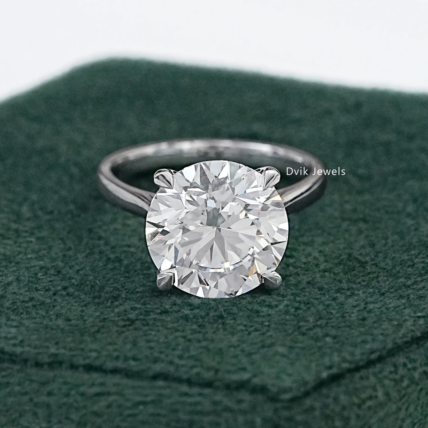 7 CT Round Cut Lab Diamond Solitaire Ring