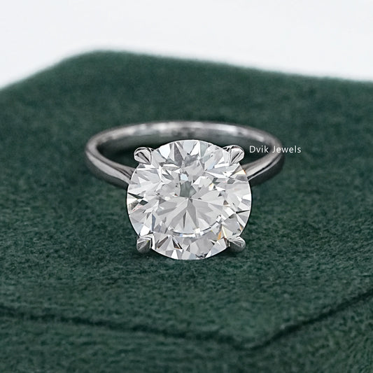 7 CT Round Cut Lab Diamond Solitaire Ring