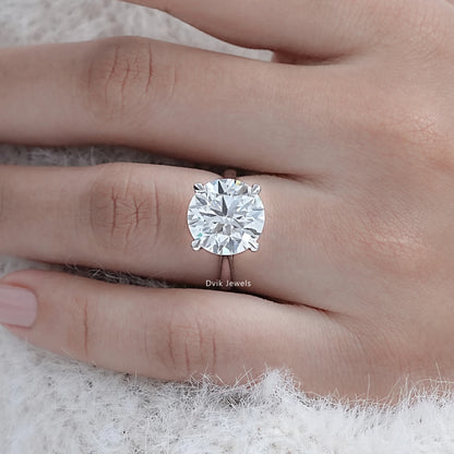 7 CT Round Cut Lab Diamond Solitaire Ring