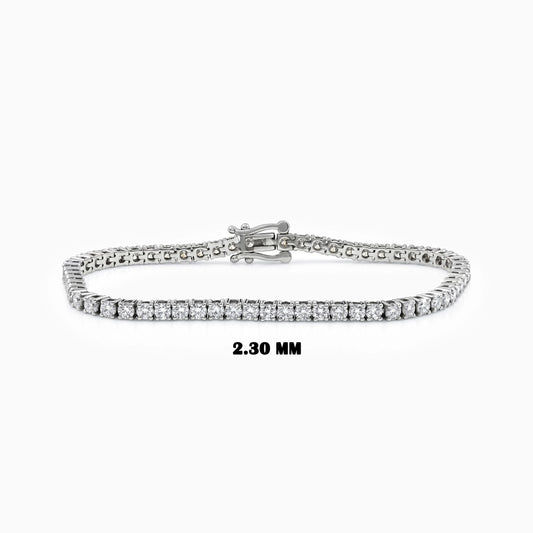 Brilliant Lab Grown Round Diamond Tennis Bracelet