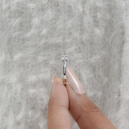 Lab Grown Diamond Half Eternity Wedding Band