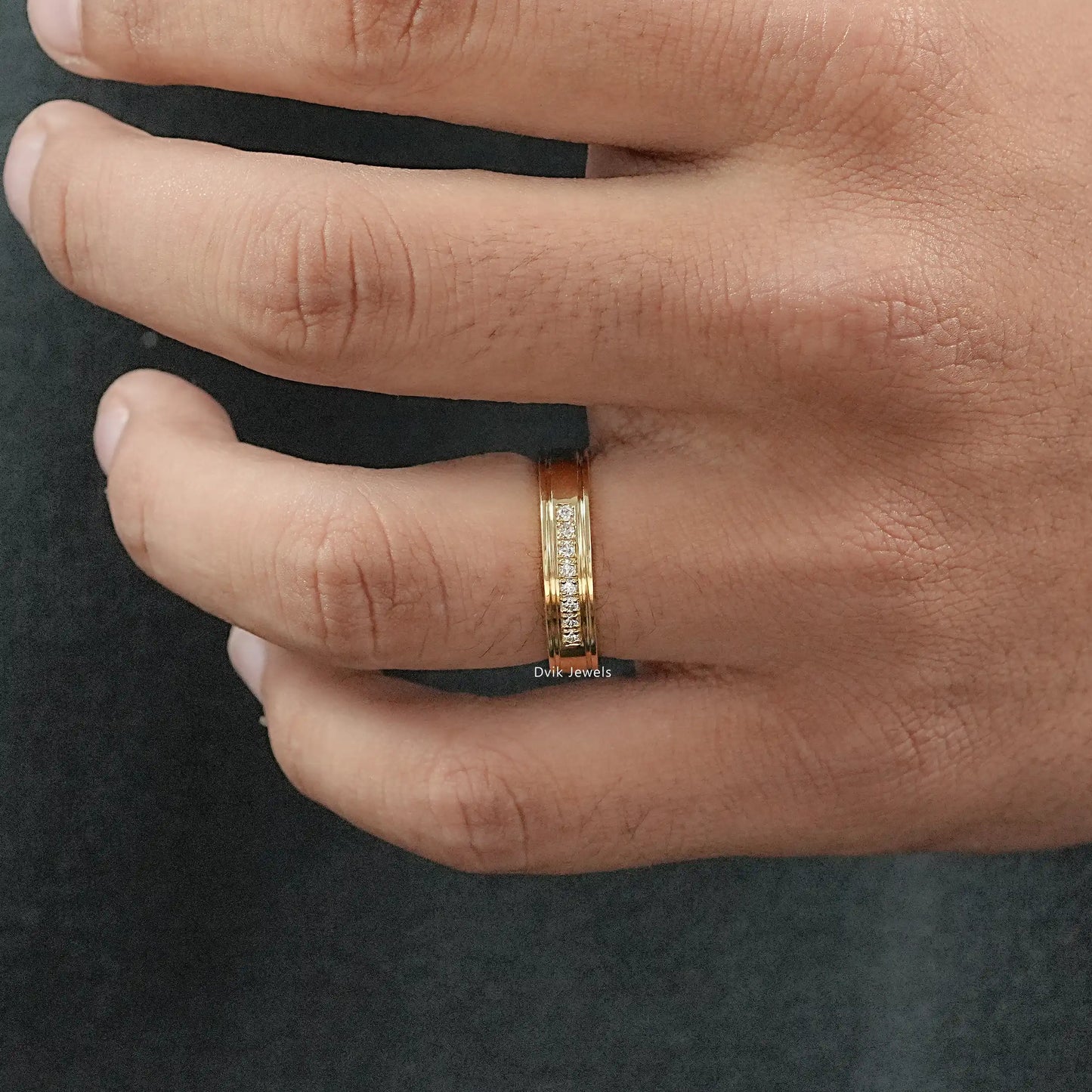 Channel Set Men's Diamond Ring