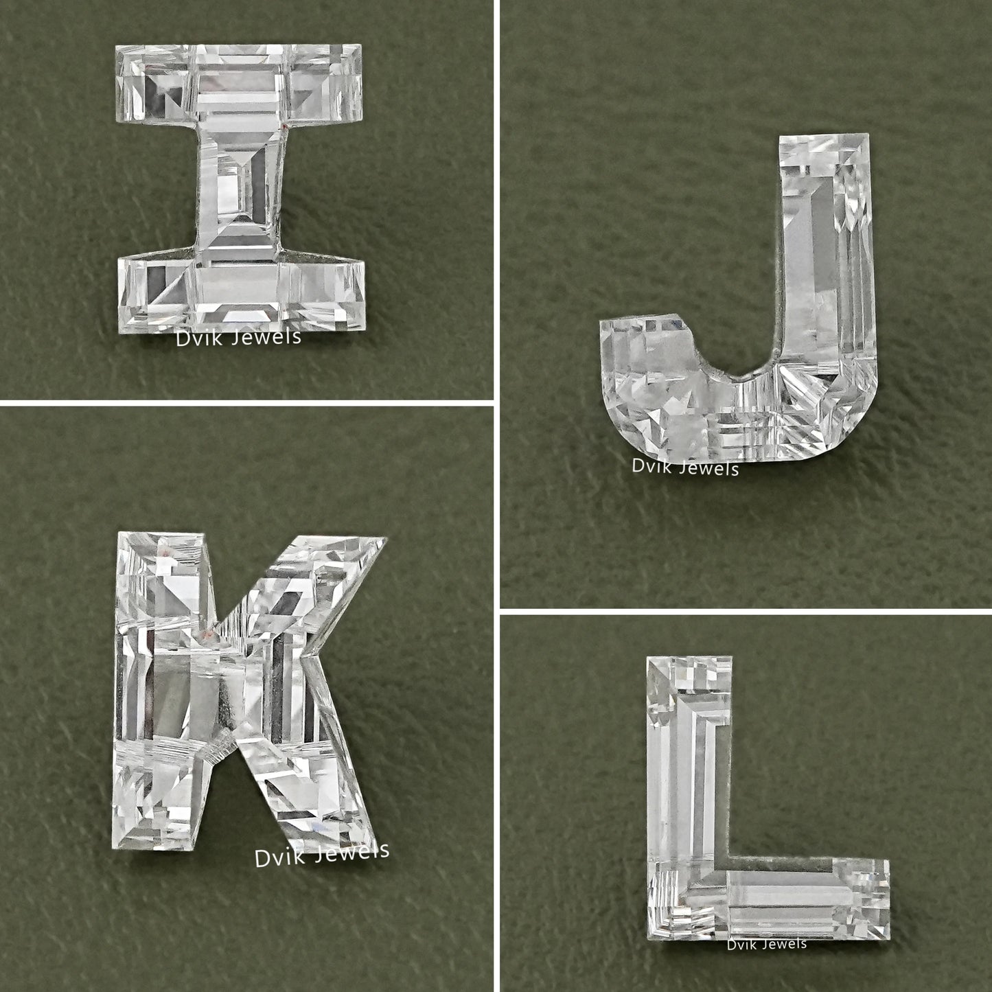 Alphabet-Shaped Lab Grown Loose Diamonds  -  A to Z Cut