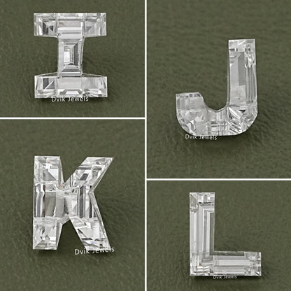 Alphabet-Shaped Lab Grown Loose Diamonds  -  A to Z Cut