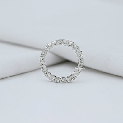 Emerald Cut Diamond Eternity Wedding Band