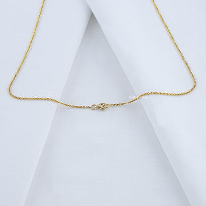 Double Oval Cut Lab Diamond Bezel Set Pendant Pendant