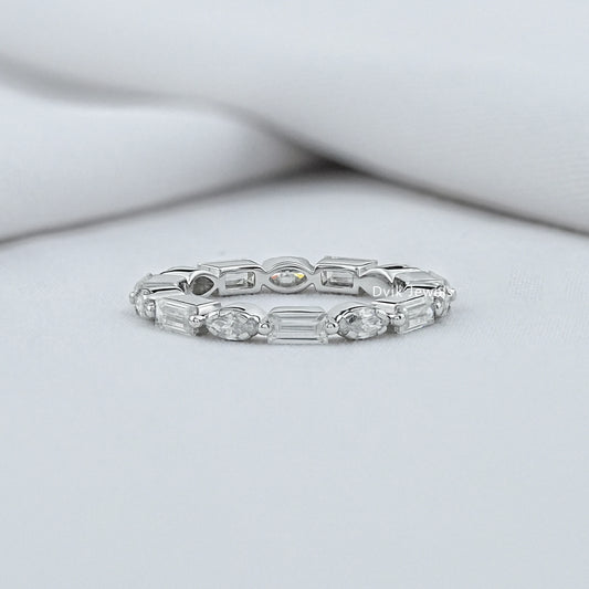 East-West Baguette And Marquise Diamond Band Band