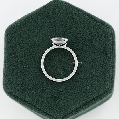 Solitaire East West Cushion Diamond Ring