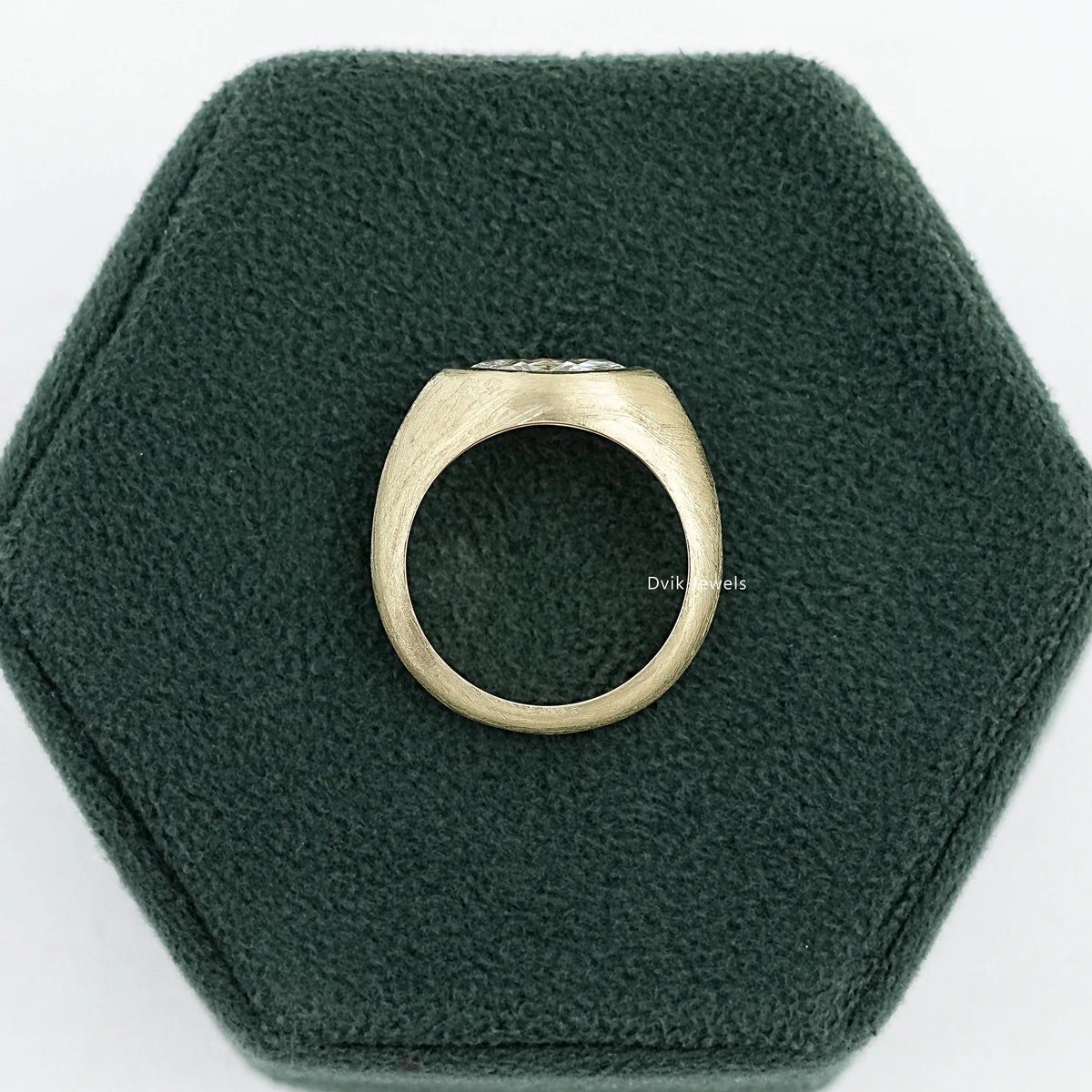 East West Marquise Diamond Matte Finish Brushed Ring