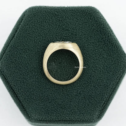 East West Marquise Diamond Matte Finish Brushed Ring