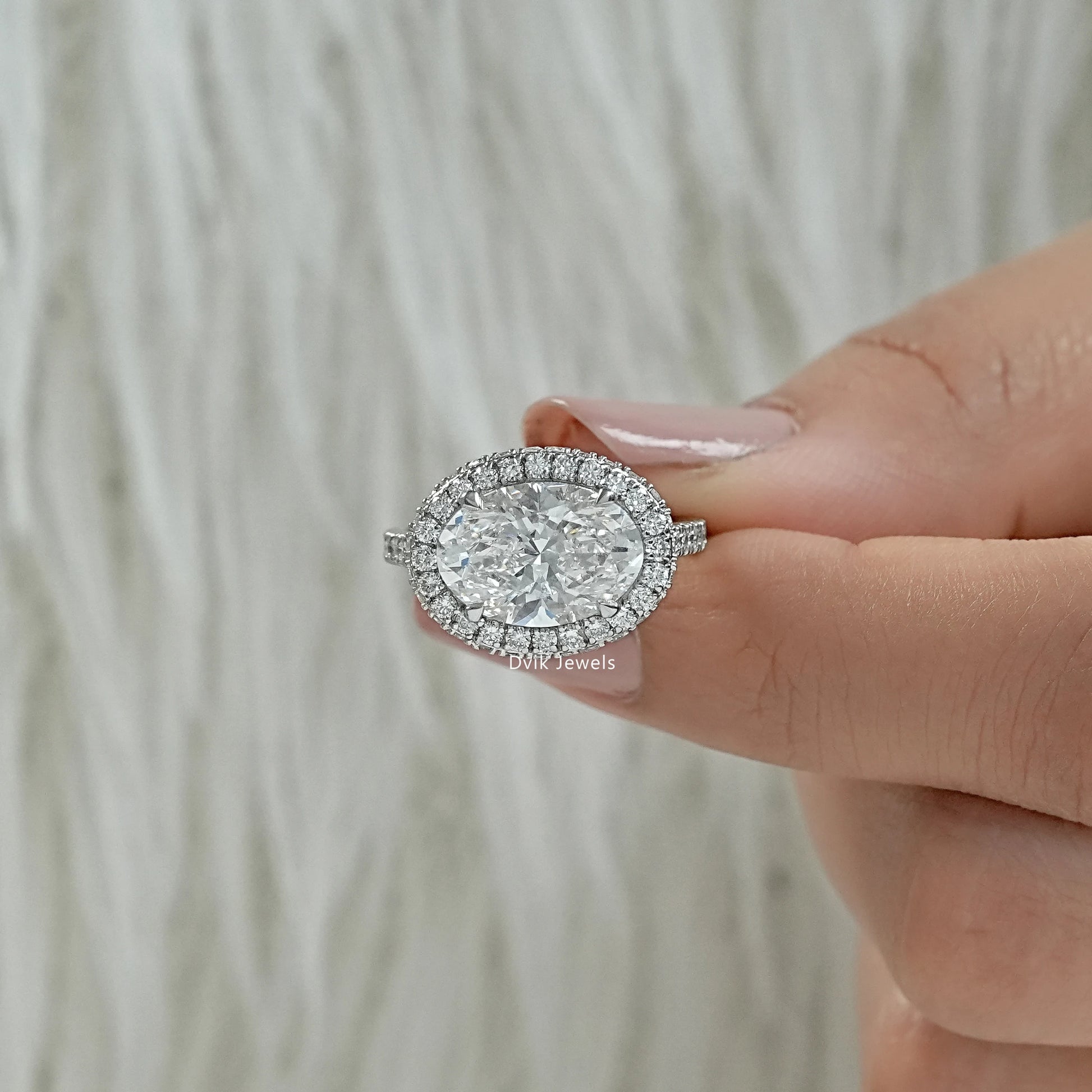 Best lab grown diamond engagement rings worn on a finger for bridal style