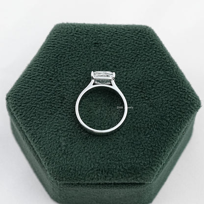 Cushion Cut Solitaire Lab Diamond Band