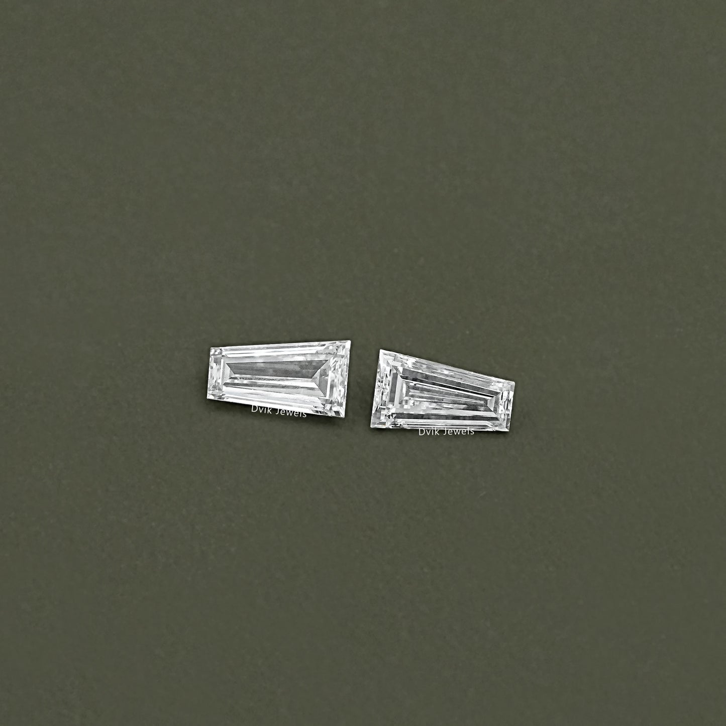 Lab Grown Tapered Baguette Diamond Matching Pair