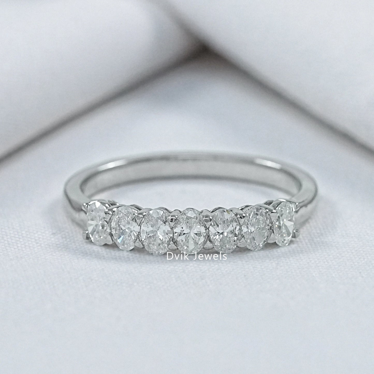 Lab Grown Diamond Half Eternity Wedding Band