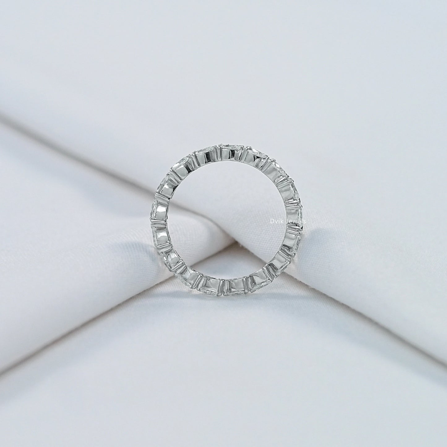 Pear Cut Lab Grown Diamond Eternity Band