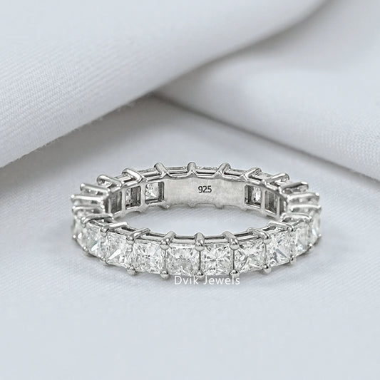 Princess Cut Diamond Full Eternity Wedding Band