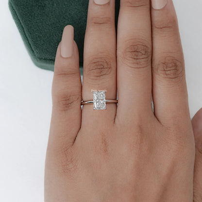 Radiant Cut Diamond Solitaire Engagement Ring