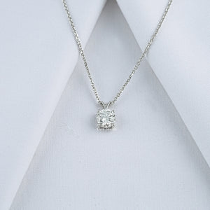 Round Lab Grown Diamond Solitaire Pendant