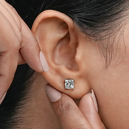 Princess Lab Grown Diamond Stud Earring