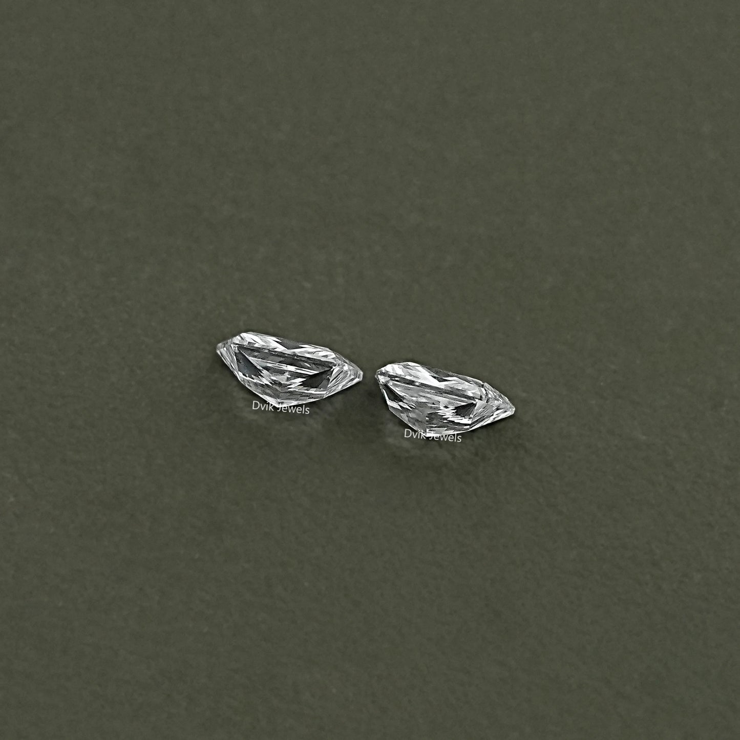 Brilliant Trapezoid Cut Lab Diamond Pair