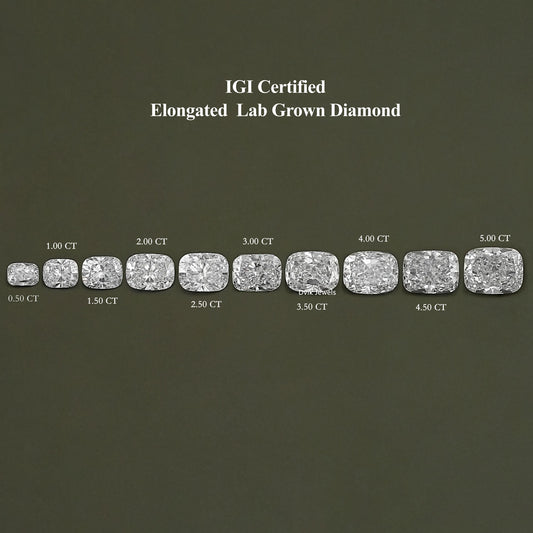 Elongated Cushion Cut Lab Grown Diamond