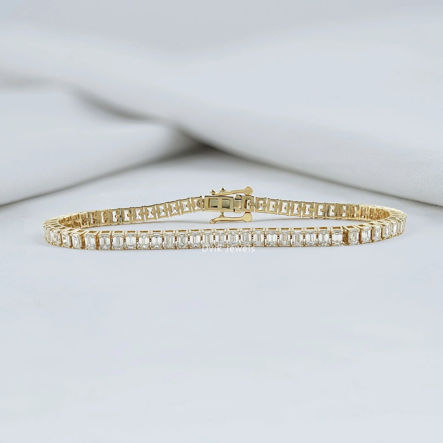 Lab Diamond Emerald Cut Tennis Bracelet Bracelet