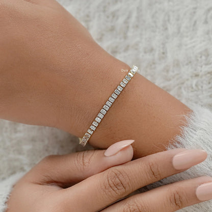 Lab Diamond Emerald Cut Tennis Bracelet Bracelet