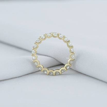 Round Diamond Eternity Wedding Band