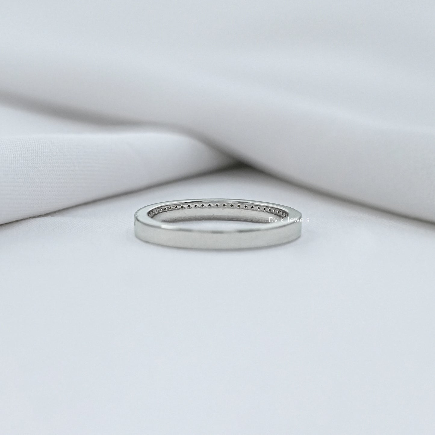 Lab Grown Round Diamond Eternity Wedding Band