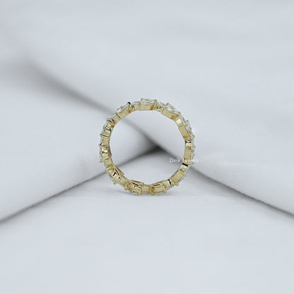 Marquise Cut Diamond Vine Wedding Band