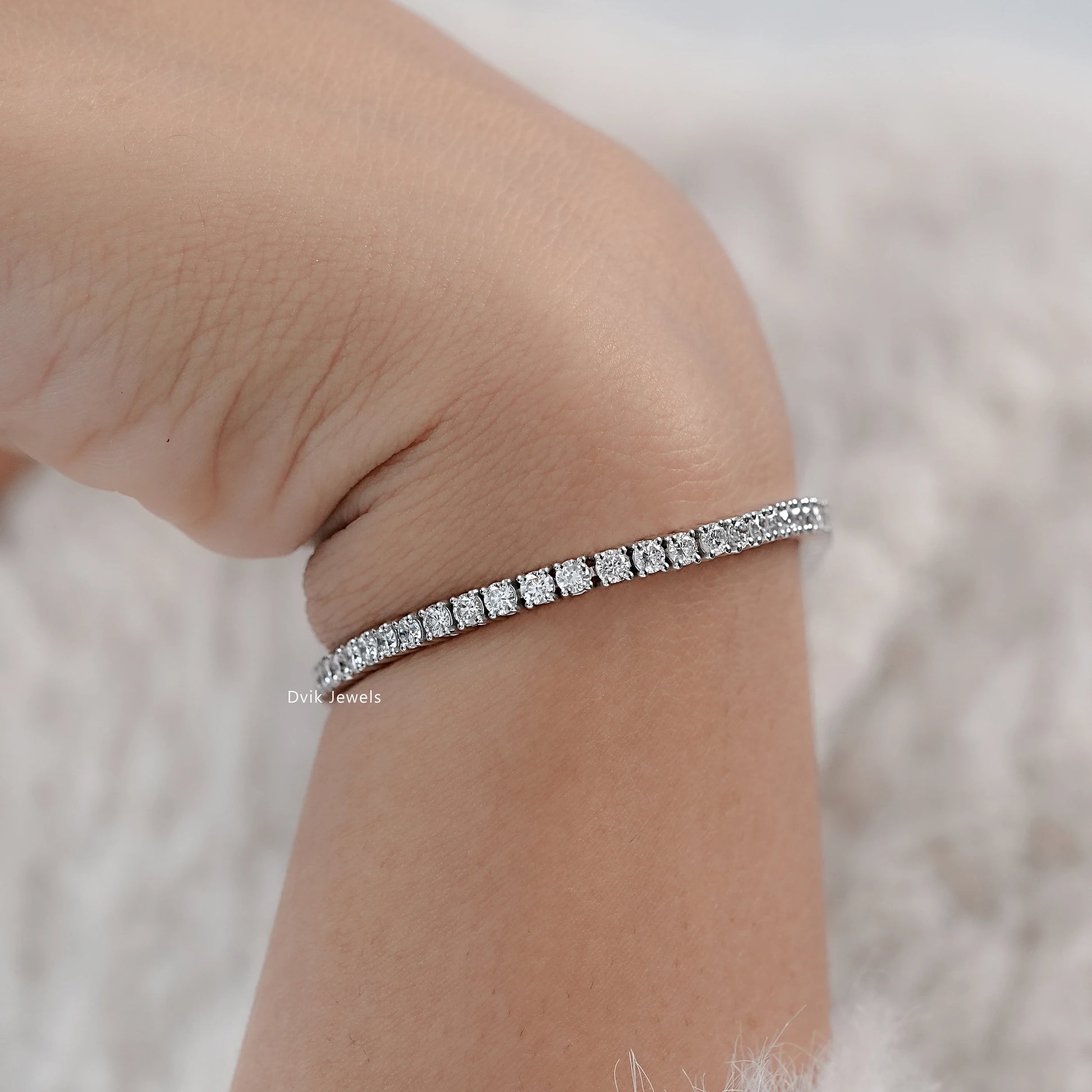 Round Cut Lab Grown Diamond Bracelet Bracelet