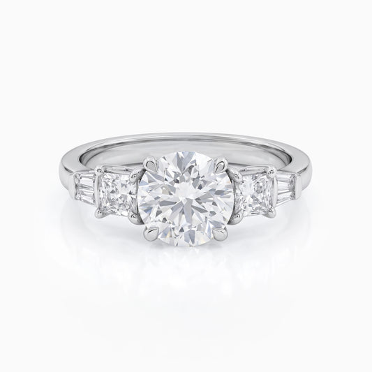 5 Stone Lab Diamond Anniversary Ring