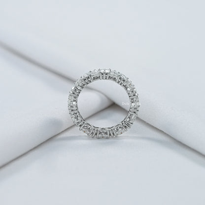 Heart Cut Lab Diamond Full Eternity Band