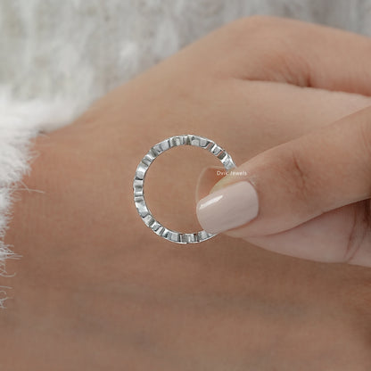 Marquise And Round Cut Lab Diamond Full Eternity Band