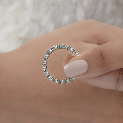 Oval Cut Lab Diamond Eternity Band