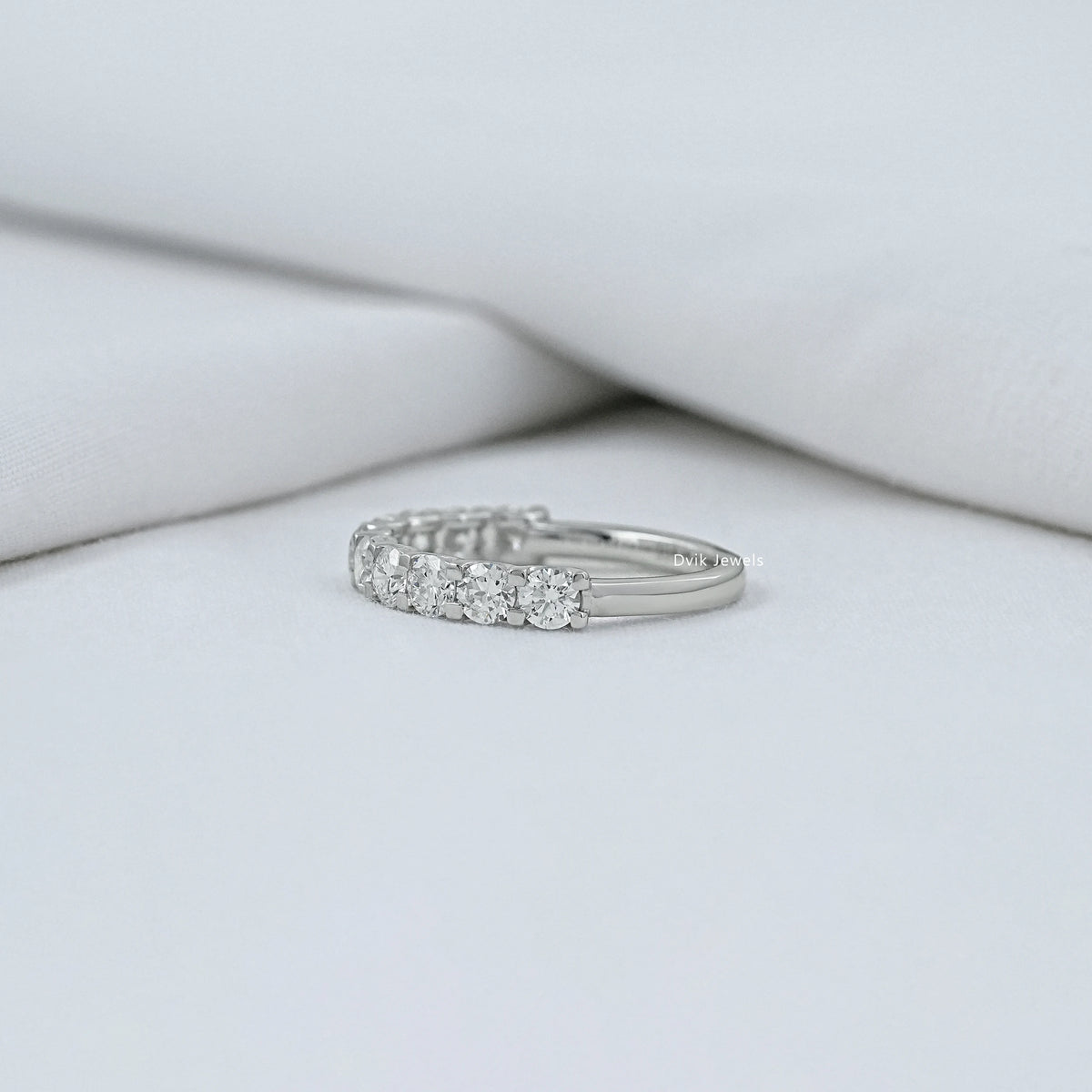 Lab Grown Diamond Half Eternity Wedding Band