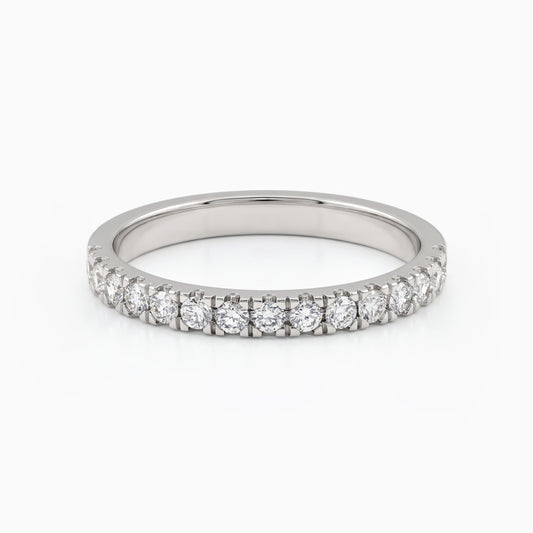 Half Eternity Round Diamond Wedding Band Band