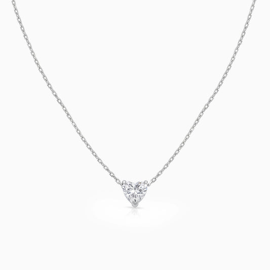 Heart Lab Grown Diamond Solitaire Pendant Pendant