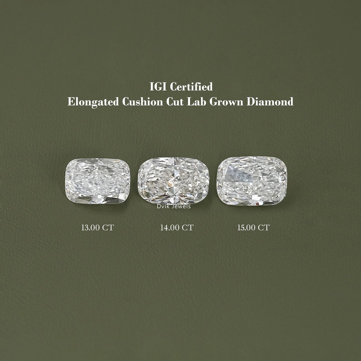 IGI Certified Elongated Cushion Cut Loose Diamond