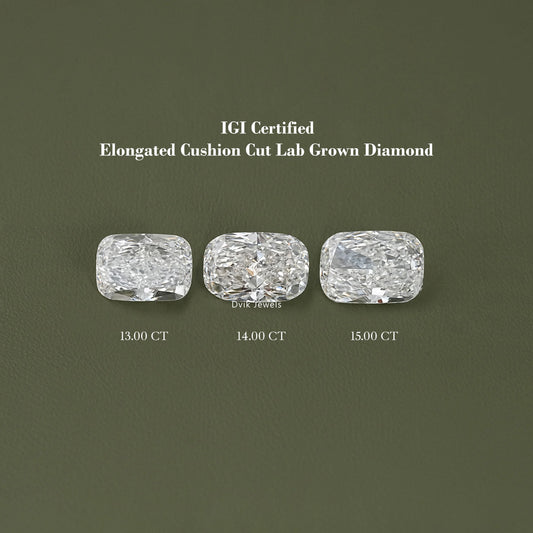 IGI Certified Elongated Cushion Cut Loose Diamond Loose Diamond