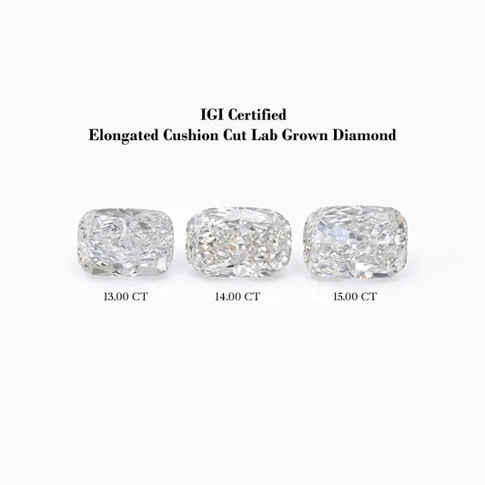 IGI Certified Elongated Cushion Cut Loose Diamond