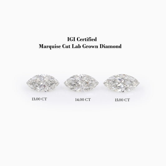 IGI Certified Marquise Lab Grown Loose Diamond